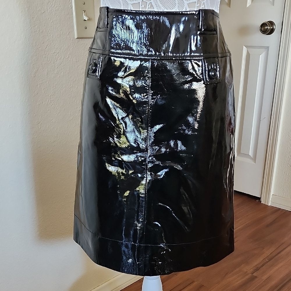Carlisle "Liquid" 100% Leather Skirt Size 10